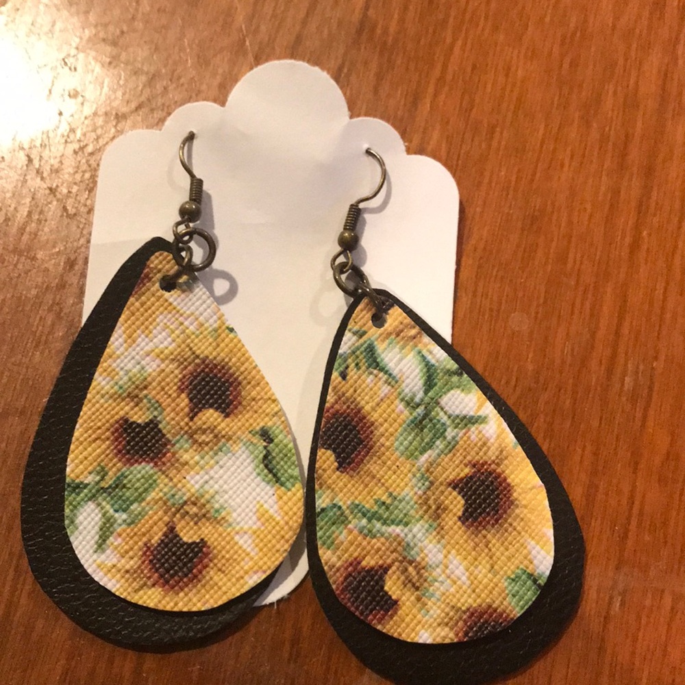 Sunflower earrings